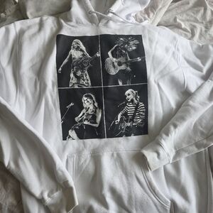 Taylor Swift White eras Tour Hoodie